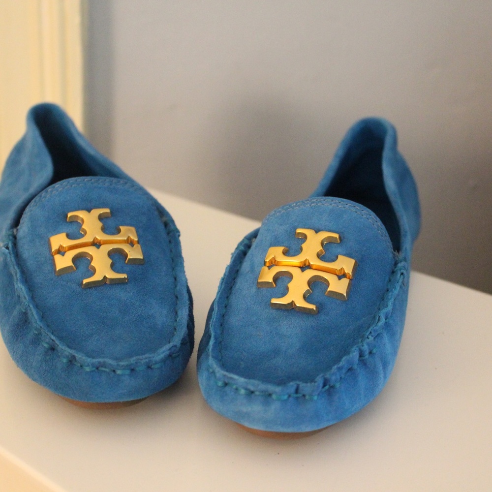 Tory Burch suede moccasins